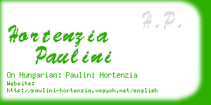 hortenzia paulini business card
